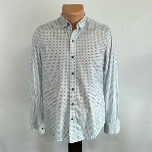 WRK long sleeve button down collar shirt.  S